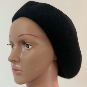 Nordstrom Classic Black Beret